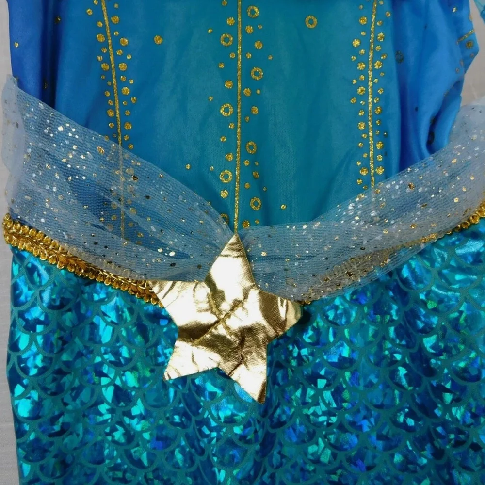 NWT Kids Hyde & Eek Mermaid Halloween Costume Dress with Headpiece - 8-10 Medium
